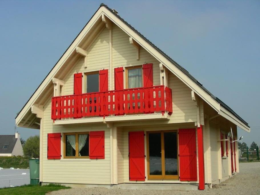 Chalet Familial En Bois A 150 M De La Mer Santec 외부 사진